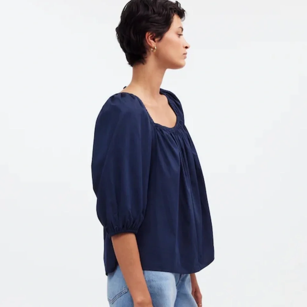Madewell // EUC Puff-Sleeve Babydoll Top Women's Top - Picture 6 of 7